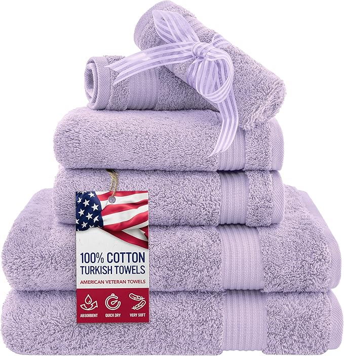 American Veteran Towel, 6 Piece Towel Set by AmericanVeteranTowel