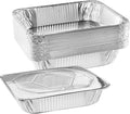NYHI 9x13 Aluminum Pans With Lids, Disposable Half Size Steam Table Foil Pans by NYHI