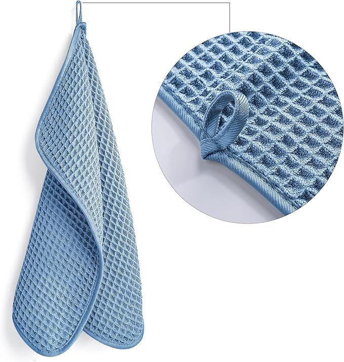 POLYTE 430 GSM Microfiber Lint Free Washcloth Face Towel, 13 x 13 in, 4 Pack - Image 2