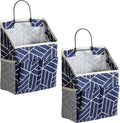 2pcs Wall Hanging Storage Bag, Small Door Closet Linen Fabric Pockets Organizer by HZZTYBRNY