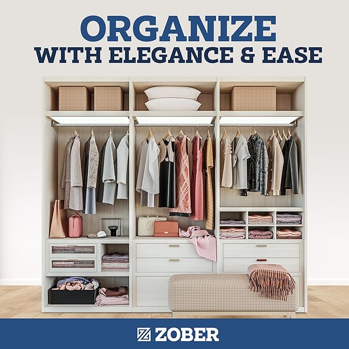 ZOBER Black Wooden Hangers - Image 7