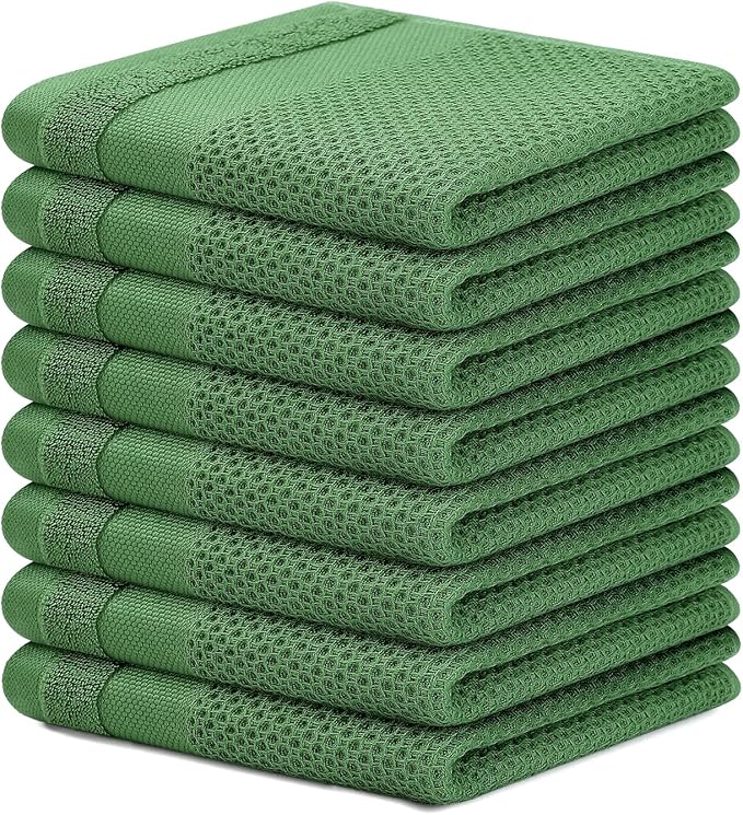 Homaxy 100% Cotton Dish Cloths, 8 Pack by Homaxy