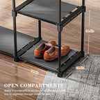 Portable Closet, Freestanding Wardrobe Closet Organizers and Storage, Open - Image 6