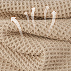 Microfiber Waffle Hand Towels, 4 Pieces, Fast Drying, Lint Free 430 GSM - Image 2