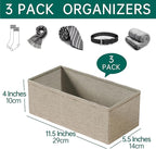 3 PACK Drawer Organizer Clothes，drawer Divider， Dresser Drawer Storage - Image 2
