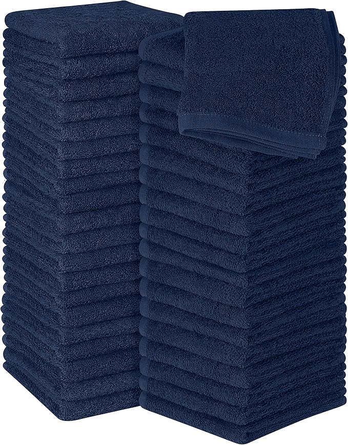 Utopia Towels 60 Pack Cotton Washcloths Set, 100% Ring Spun Cotton, Premium by UTOPIATOWELS