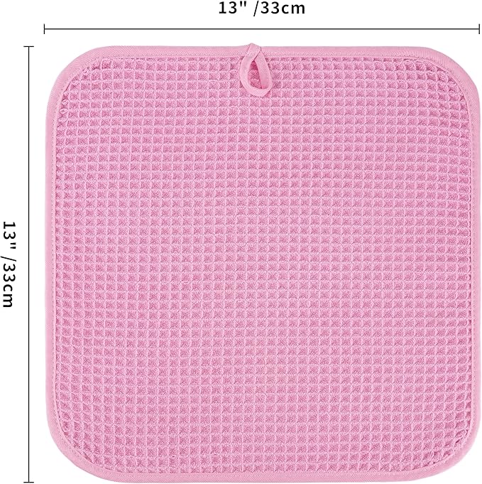 Microfiber Waffle Face Towels, 2 Pieces, Fast Drying, Lint Free 430 GSM - Image 7