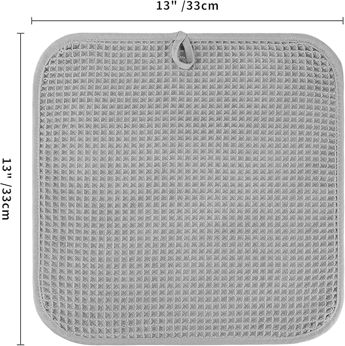 Microfiber Waffle Face Towels, 2 Pieces, Fast Drying, Lint Free 430 GSM - Image 7