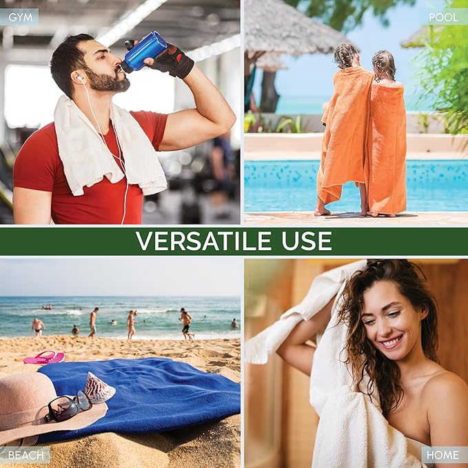 Elegant Comfort Three Line Popcorn Extra Large Luxury Bath Towel - Image 7