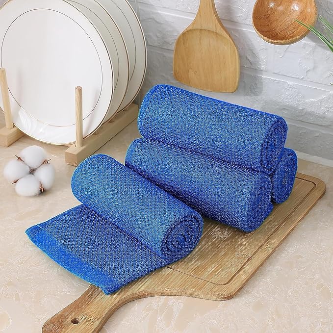 Kitinjoy 100% Cotton Waffle Weave Kitchen Hand Towels - Image 7