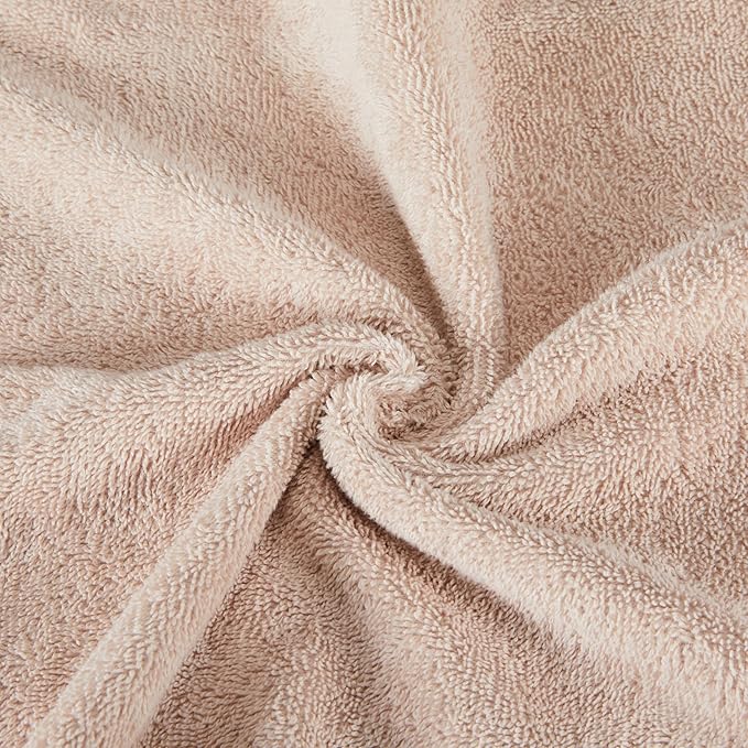 Amazon Basics Fade-Resistant 100% Cotton Hand Towel, Blush Pink - Image 6