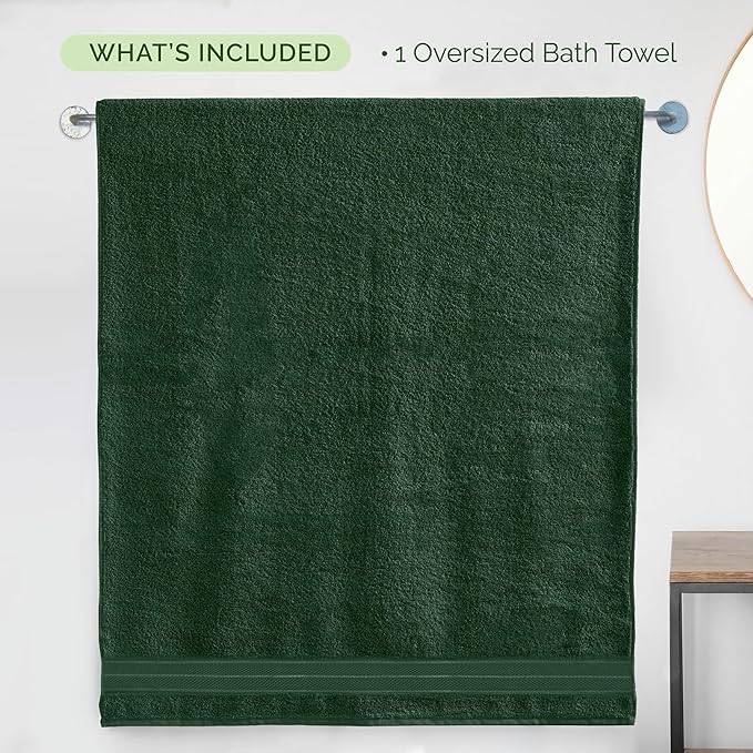 Elegant Comfort Three Line Popcorn Extra Large Luxury Bath Towel - Image 5