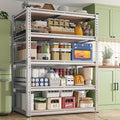 REIBII 2020LBS Garage Shelving Heavy Duty 5 Tier Storage Shelves Adjustable Metal Shelving for Basement, Warehouse, Pantry, Closet, Kitchen, Easy Assembly, 72" H x 35.55" W x 16" D, Galvanized by REIBII