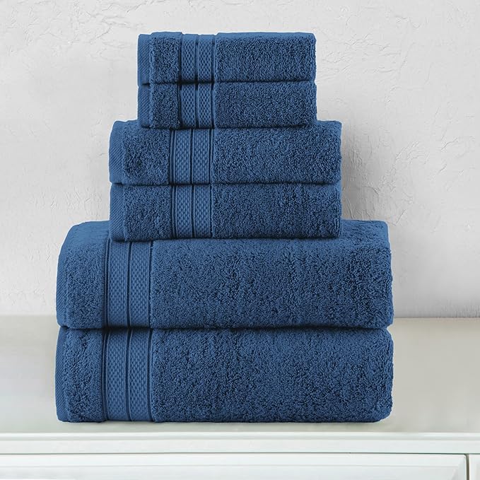Elegant Comfort Luxury 6-Piece Towel Set, Premium Soft 100% Turkish Cotton - Image 2
