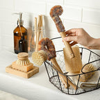 Jungle Culture® 6 Pack Bamboo Dish Brush Set - Image 7