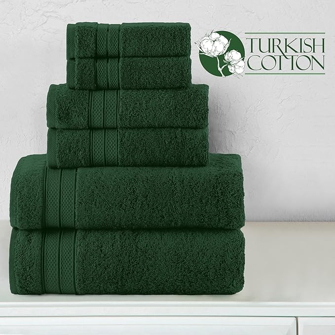 Elegant Comfort Luxury 6-Piece Towel Set, Premium Soft 100% Turkish Cotton - Image 5