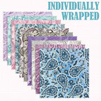 Sinmoe 20 Pcs Microfiber Cleaning Cloth Cute Paisley Waves Design Microfiber - Image 2
