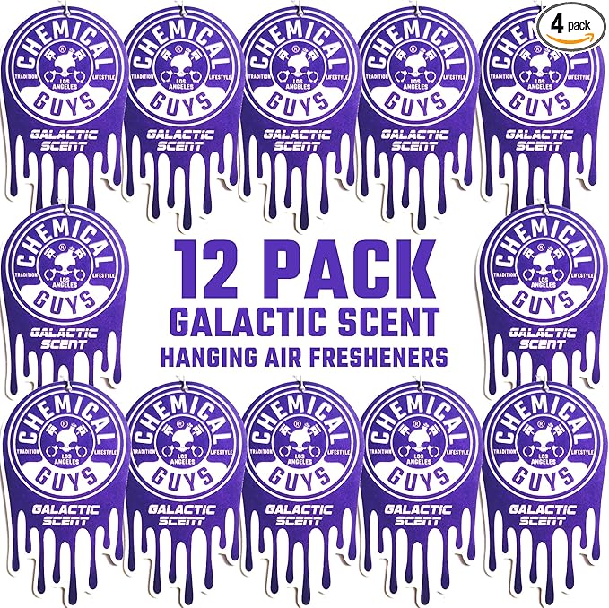 Chemical Guys Hanging Air Freshener, Galactic Scent 12 Pack, Dorm Room & More by ChemicalGuys