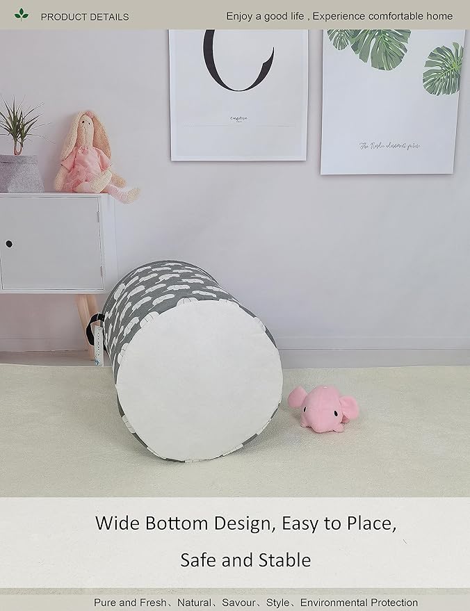 Round waterproof laundry basket, foldable storage basket, laundry Hampers - Image 7
