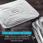NYHI 9x13 Aluminum Pans With Lids, Disposable Half Size Steam Table Foil Pans - Image 7