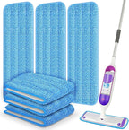 6 Pack Reusable Mop Pads Compatible by ILAVCOOL
