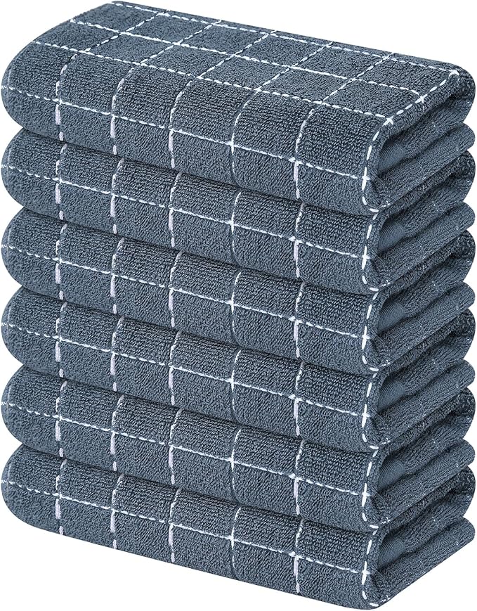 Mordimy 100% Cotton Terry Cloth Kitchen Towels, Super Soft and Absorbent Dish by Mordimy