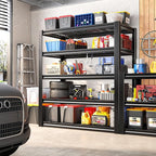 REIBII Garage Shelving 3200LBS, 5-Tier Storage Shelves, Adjustable Industrial Metal Shelving Unit for Garage, Basement, Pantry, Warehouse,Commercial, 36" W x 16" D x 72" H, 2 Pack - Image 3
