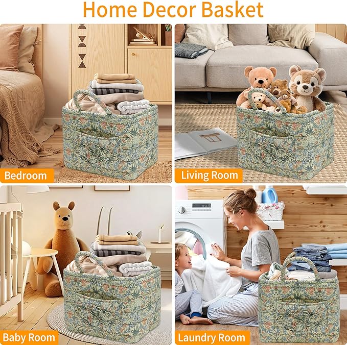 Quilted Fabric Storage Baskets - Image 5