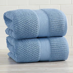 NY Loft 100% Cotton 2 Pack Bath Sheet Towel Set | Absorbent Quick-Dry Oversize - Image 2