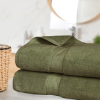 SUPERIOR Egyptian Cotton Pile Bath Sheet Set of 2, Ultra Soft Luxury Towels - Image 2