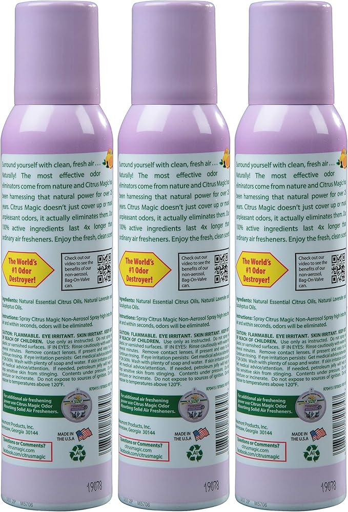 Citrus Magic Odor Eliminating Air Freshener Spray, Lavender Escape - Image 2