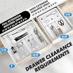 Simple Houseware Expandable & Adjustable Cutlery Drawer Organizer - Image 3