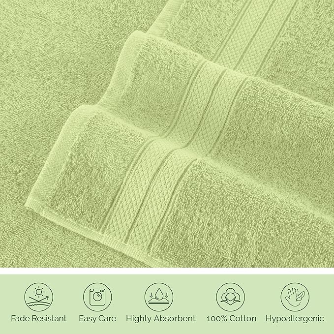 Elegant Comfort Luxury 6-Piece Towel Set, Premium Soft 100% Turkish Cotton - Image 8