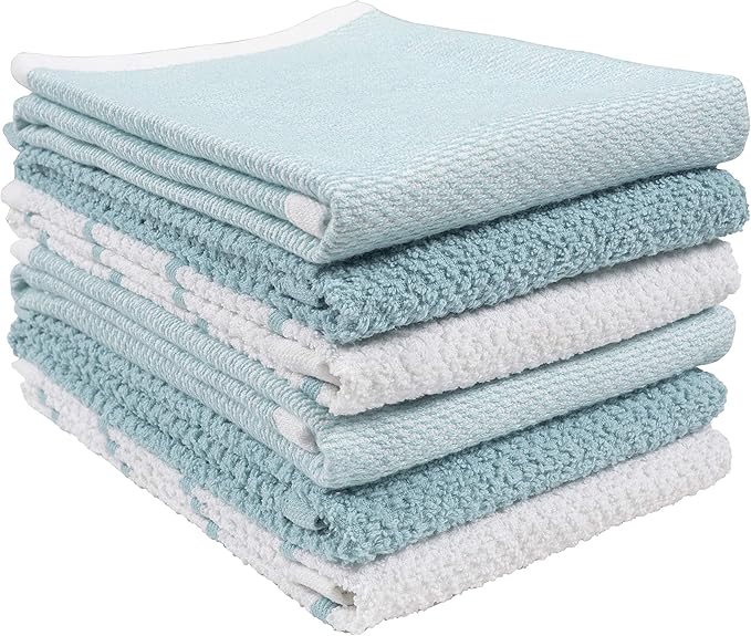 KAF Home Ayesha Curry Mixed Utility Kitchen Towel Set, Mixed Terry Kitchen by KAFHome