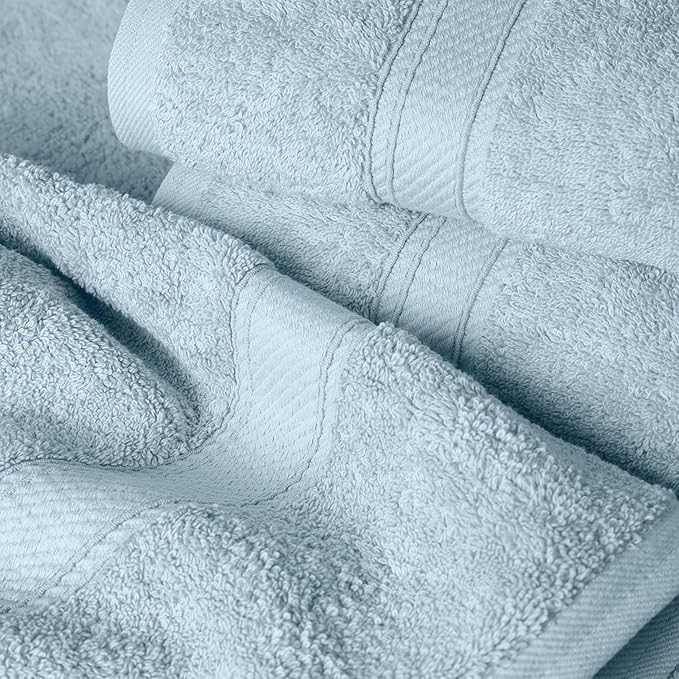 SUPERIOR Egyptian Cotton Pile 6 Piece Towel Set, Includes 2 Bath, 2 Hand - Image 3