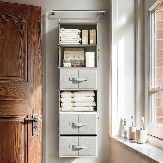 6-Shelf Hanging Closet Organizer - Image 9