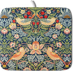 Navy Blue Sage Green Chinoiserie Dish Drying Pad 16 x 18 Inch by APORTT