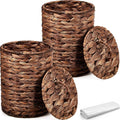 Ctosree 2 Pcs Wicker Trash Can Basket Woven Waste Basket by Ctosree