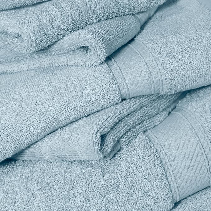 SUPERIOR Egyptian Cotton Pile 6 Piece Towel Set, Includes 2 Bath, 2 Hand - Image 8