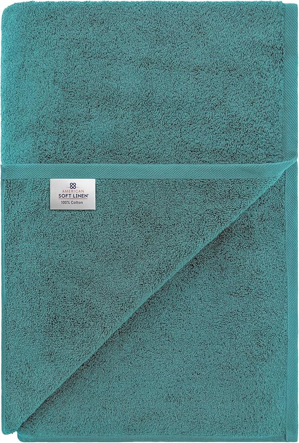 American Soft Linen 100% Cotton 600 GSM Turkish 40x80 Oversized Bath Towel Sheet - Image 6