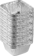 PLASTICPRO Disposable 4.25'' X 4.25 X 2'' Inch Square Aluminum Tin Foil Baking by PLASTICPRO