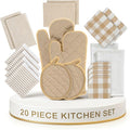 LANE LINEN 20 Piece Kitchen Dish Cloths Set by LaneLinen