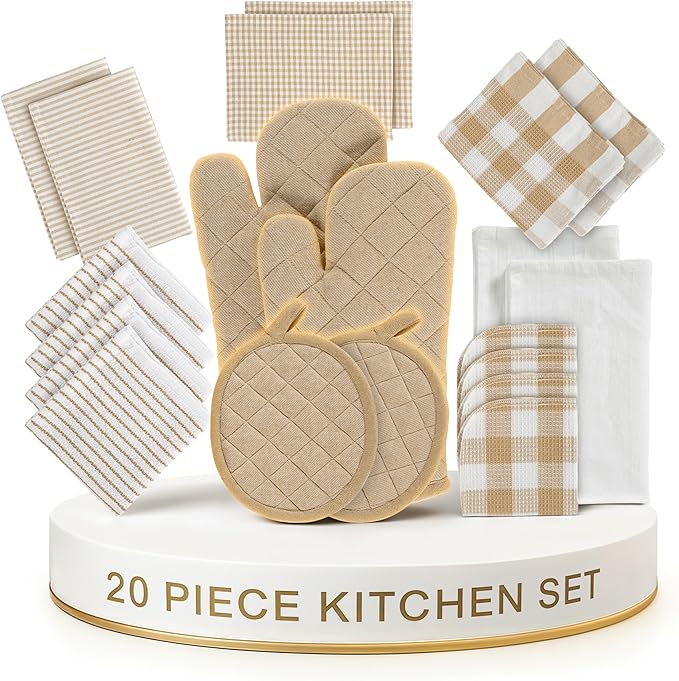 LANE LINEN 20 Piece Kitchen Dish Cloths Set by LaneLinen