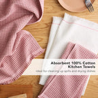 KitchenAid Gourmet Series Gridlines Kitchen Towels 3-Pack Set, 100% Cotton - Image 7