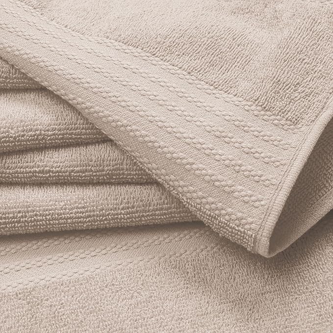 GLAMBURG Ultra Soft 6-Piece Hand Towel Set 16x28-100% Ringspun Cotton - Image 2