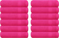 GLAMBURG Ultra Soft 12-Piece Washcloths Set 13x13-100% Ringspun Cotton by GLAMBURG