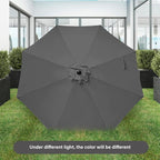 Simple Deluxe 9' Patio Umbrella Outdoor Table Market Yard Umbrella with Push Button Tilt/Crank - Image 6