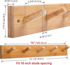 WEBI Coat Rack Wall Mounted, Coat Hanger Wall Mount - Image 2