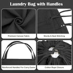 Canvas Laundry Bag 40"W x 35"H, Thick Canvas Laundry Bag - Image 5