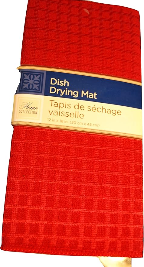 Home Collection Red Dish Drying Mat by Unknown